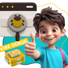Тестирование & Vibe Debug. Охотники за багами - КИБЕРшкола программирования для детей, компьютерные курсы для школьников, начинающих и подростков - KIBERone г. Казань