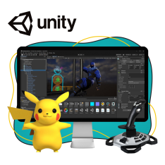 Мир игр на Unity 2D на популярном движке + AI-помощники - КИБЕРшкола программирования для детей, компьютерные курсы для школьников, начинающих и подростков - KIBERone г. Казань
