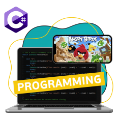 Программирование на C#. Удивительный мир 2D-игр - КИБЕРшкола программирования для детей, компьютерные курсы для школьников, начинающих и подростков - KIBERone г. Казань