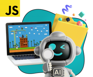 Язык программирования JavaScript + AI. Проектное обучение + геймификация + AI-помощники - КИБЕРшкола программирования для детей, компьютерные курсы для школьников, начинающих и подростков - KIBERone г. Казань